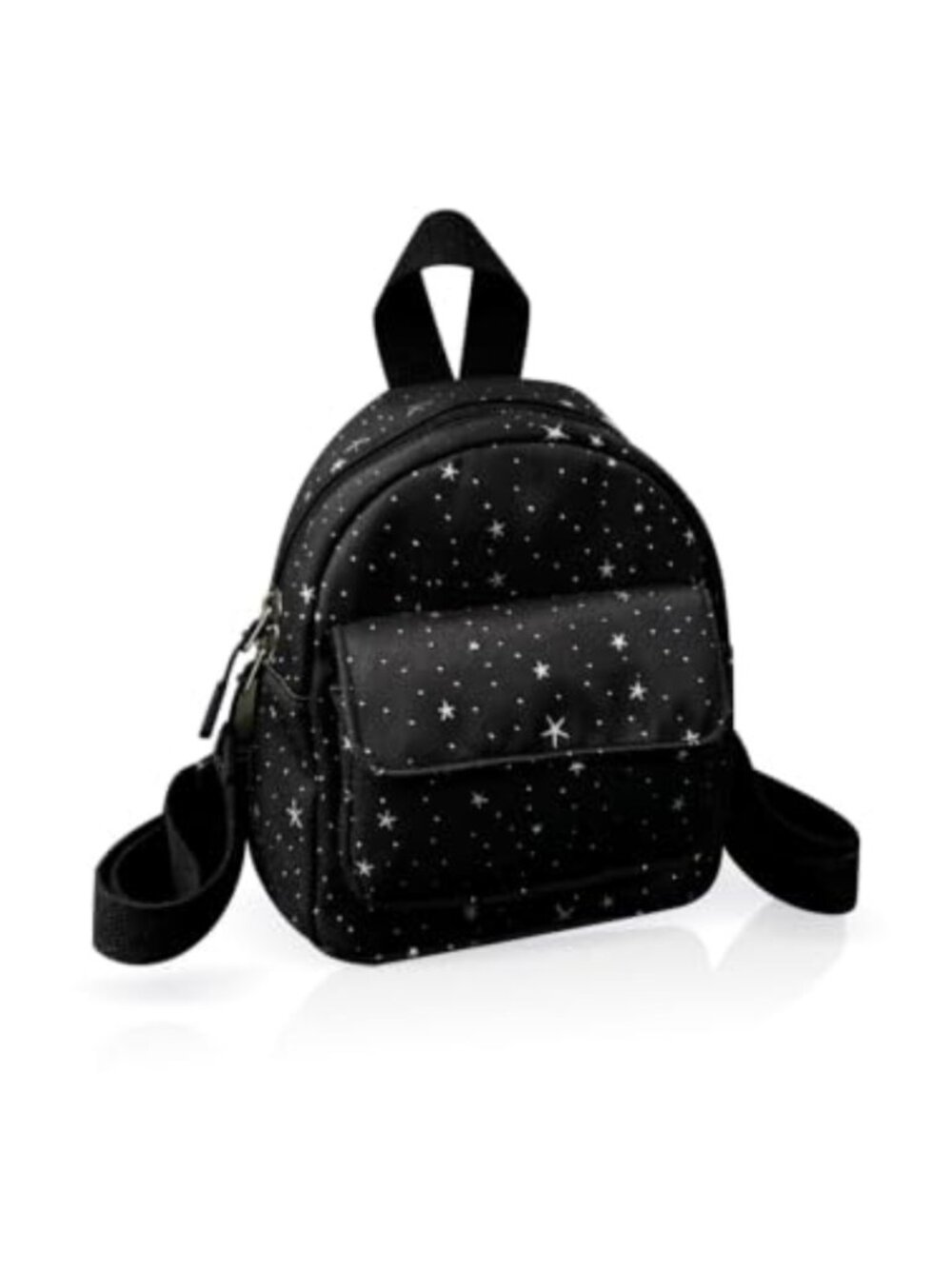 WisePoint Women Mini Backpack Nylon Star Pattern Adjustable Straps Casual